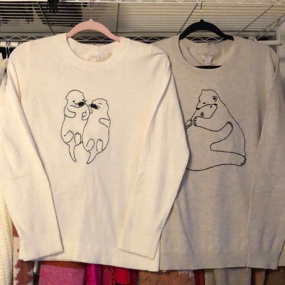 Size L J. Crew Polar Bear Sweater